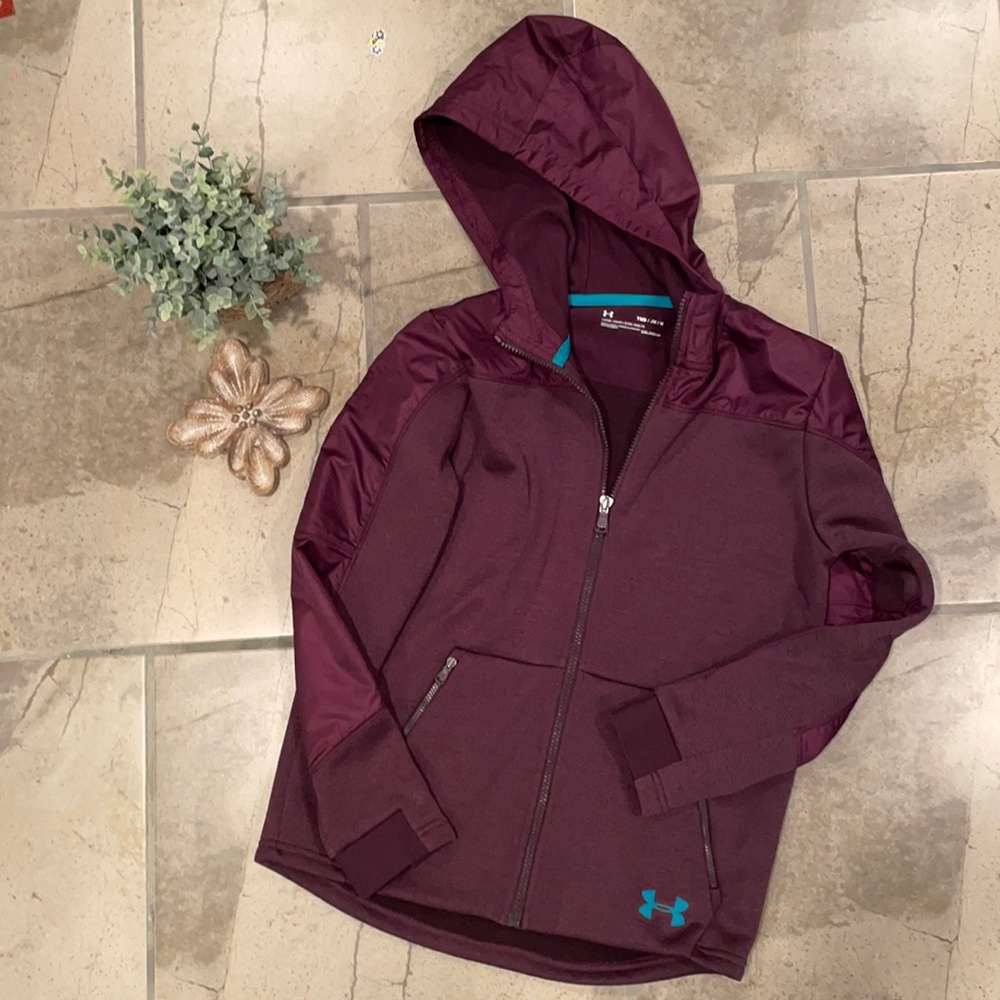 Girls youth medium lightweight zip up jacket